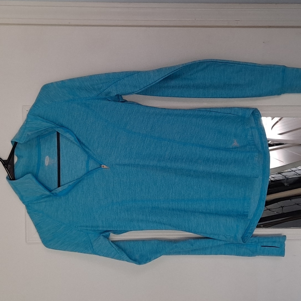 Old Navy long sleeve workout top extra small teal
